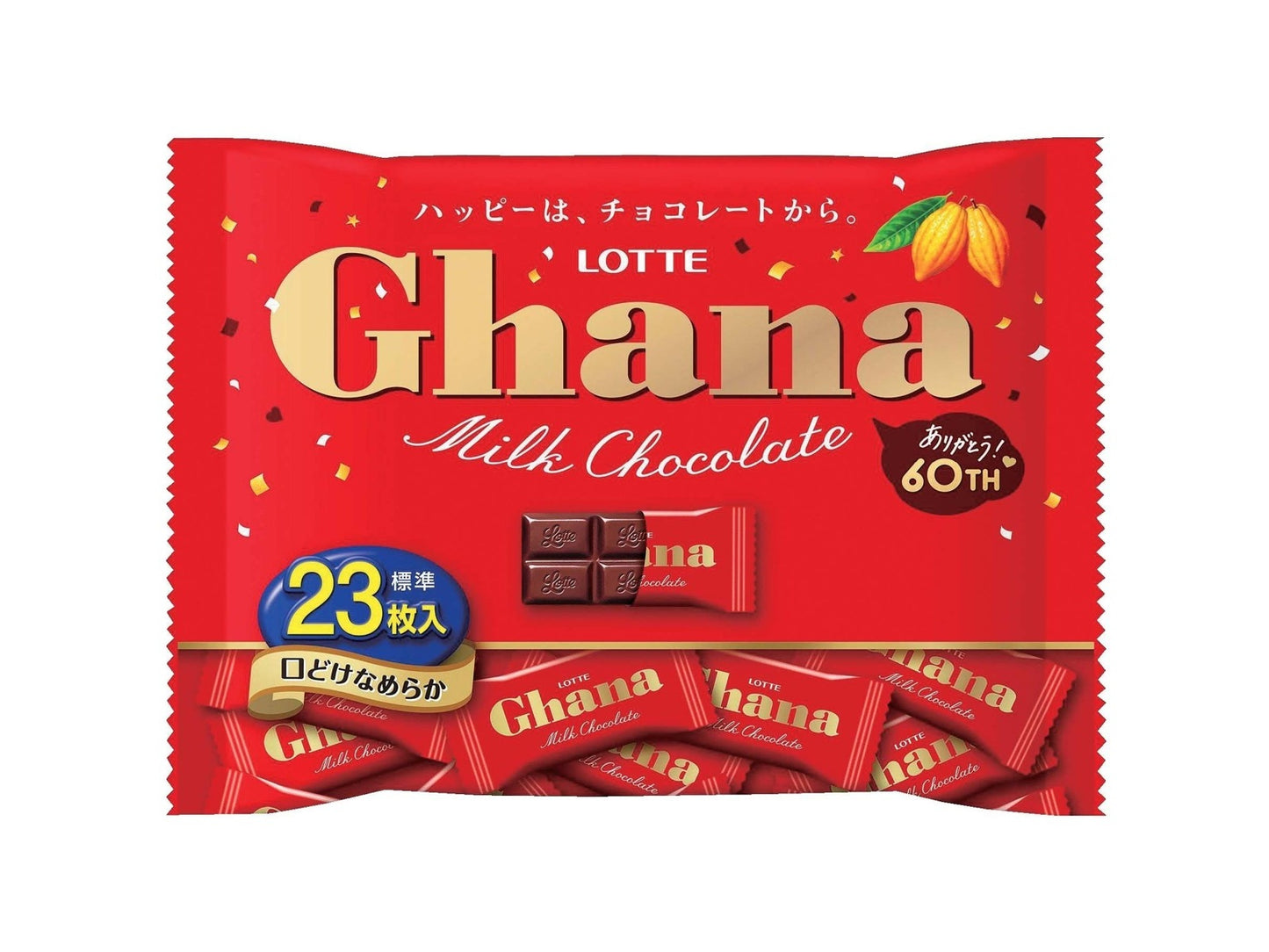 Lotte Ghana Milk Bag 92g