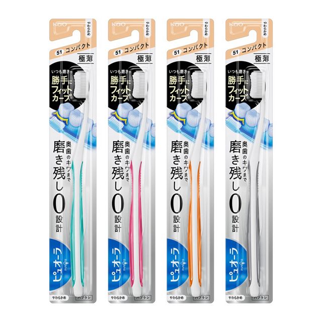Pyuora toothbrush, compact, soft