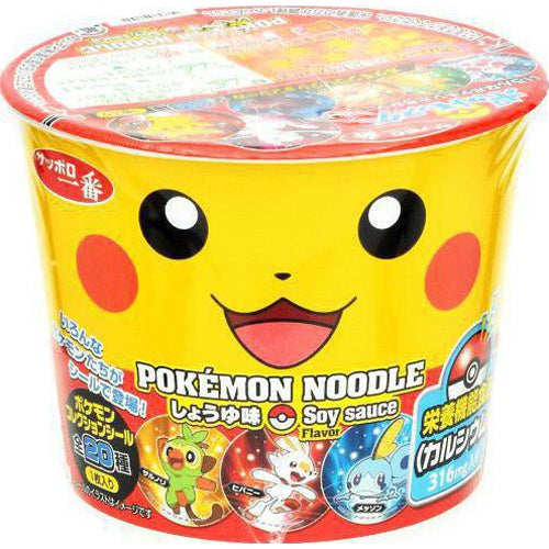 Sapporo Ichiban Pokemon Noodles, Soy Sauce Flavor