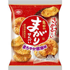 Kamedas Curved Rice Crackers Mild Soy Sauce