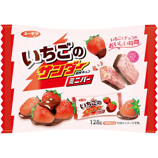Yuraku Seika Strawberry Thunder Mini Bar 116g